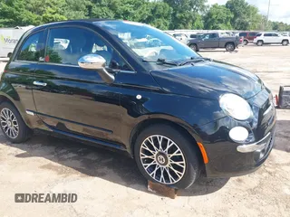 2013 FIAT 500 Lounge with VIN 3C3CFFER2DT693026, listed as a IAAI auction lot 42562163 with 73,076 mi miles and . Bid and sale history available at DreamBid. Image 1.