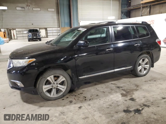 2012 Toyota Highlander Limited with VIN 5TDDK3EH2CS160765, listed as a Copart auction lot 49209385 with 170,967 mi miles and Salvage Title. Bid and sale history available at carsss.com. Image 1.