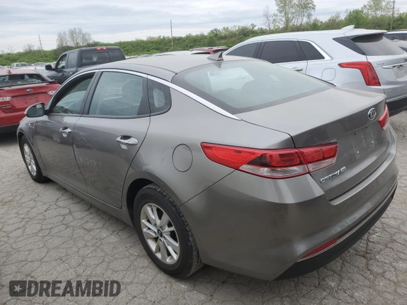 2016 Kia Optima LX with VIN 5XXGT4L3XGG094044, listed as a Copart auction lot 50352784 with 55,341 mi miles and Salvage Title. Bid and sale history available at carsss.com. Image 2.