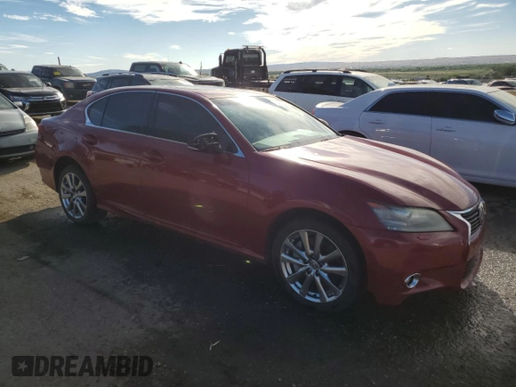 2013 Lexus GS 350 with VIN JTHCE1BL5D5005648, listed as a Copart auction lot 72401814 with 103,516 mi miles and Salvage Title. Bid and sale history available at carsss.com. Image 4.
