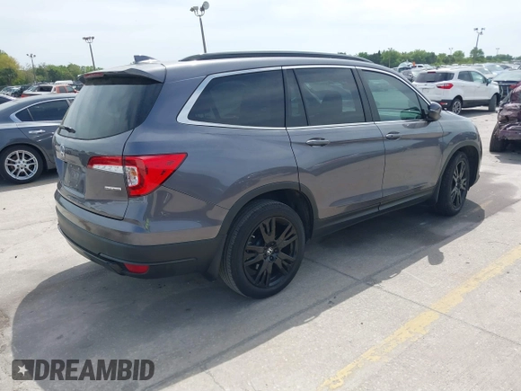 2021 Honda Pilot Special Edition with VIN 5FNYF5H27MB046775, listed as a IAAI auction lot 41867951 with 66,108 mi miles and . Bid and sale history available at DreamBid. Image 4.