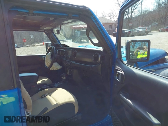 2021 Jeep Wrangler 80th Anniversary with VIN 1C4GJXAN4MW758747, listed as a IAAI auction lot 41787645 with 32,613 mi miles and . Bid and sale history available at DreamBid. Image 5.
