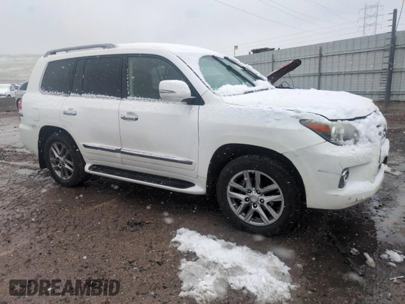 2013 Lexus LX 570 with VIN JTJHY7AX2D4101858, listed as a Copart auction lot 53908465 with 149,930 mi miles and Salvage title. Bid and sale history available at DreamBid. Image 4.