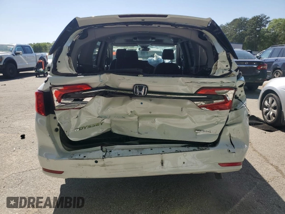 2022 Honda Odyssey Touring with VIN 5FNRL6H8XNB501482, listed as a Copart auction lot 52148875 with 32,568 mi miles and Salvage title. Bid and sale history available at DreamBid. Image 6.