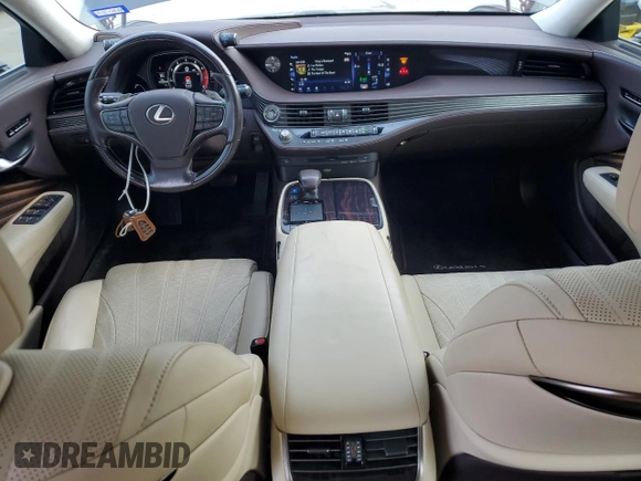 2018 Lexus LS with VIN JTHB51FF3J5002758, listed as a Copart auction lot 66185614 with 103,285 mi miles and Salvage Title. Bid and sale history available at carsss.com. Image 8.