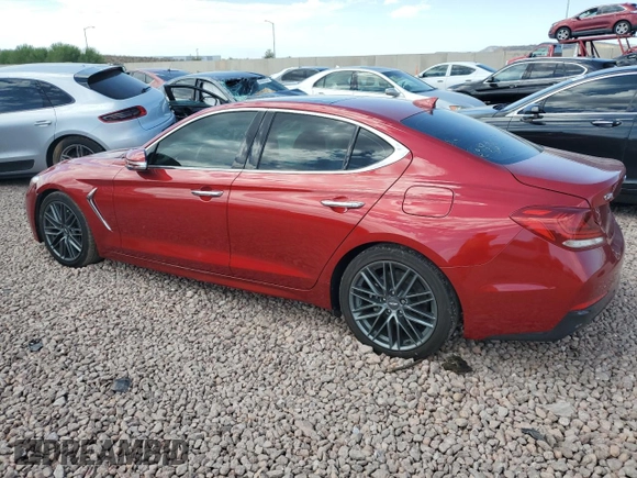 2019 Genesis G70 2.0T Advanced with VIN KMTG34LA7KU013830, listed as a Copart auction lot 69072164 with 44,913 mi miles and Salvage Title. Bid and sale history available at carsss.com. Image 2.