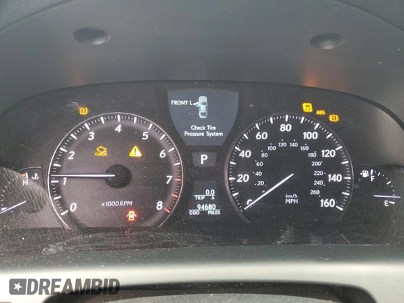 2008 Lexus LS 460 z VIN JTHBL46F585075471, wystawiony jako Copart lot #54118315 z przebiegiem 94 680 mil mil oraz Tytuł czysty. Historia ofert i sprzedaży dostępna na DreamBid. Obrazek 9.