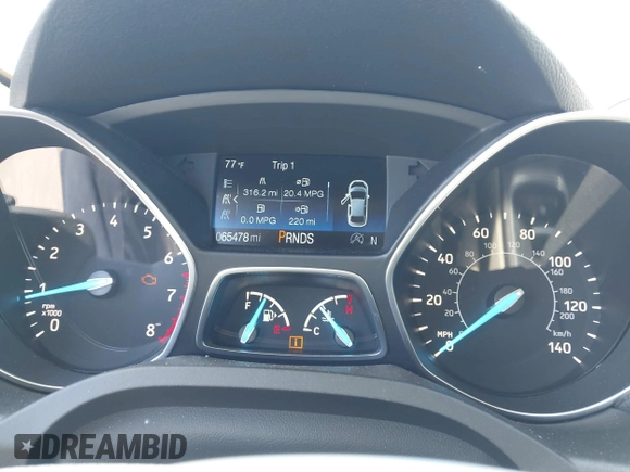 2019 Ford Escape Titanium with VIN 1FMCU9J98KUA21480, listed as a IAAI auction lot 42698275 with 65,478 mi miles and . Bid and sale history available at DreamBid. Image 7.