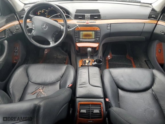 2006 Mercedes-Benz S-Class 3.7L with VIN WDBNF67JX6A483715, listed as a Copart auction lot 80073534 with 0 mi miles and Salvage Title. Bid and sale history available at carsss.com. Image 8.