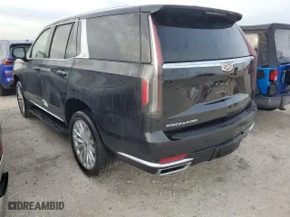 2024 Cadillac Escalade Premium Luxury with VIN 1GYS4BKL5RR109928, listed as a Copart auction lot 76373354 with 4,962 mi miles and Non Repairable. Bid and sale history available at carsss.com. Image 2.