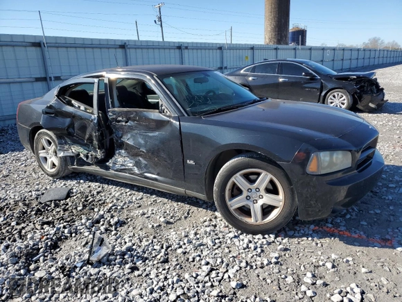 2008 Dodge Charger with VIN 2B3KA43G78H319376, listed as a Copart auction lot 88803375 with 175,000 mi miles and Salvage Title. Bid and sale history available at DreamBid. Image 4.