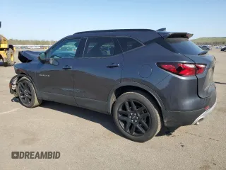 2022 Chevrolet Blazer LT z VIN 3GNKBJRS7NS208946, wystawiony jako Copart lot #54530475 z przebiegiem 27 569 mil mil oraz Szkody całkowita. Historia ofert i sprzedaży dostępna na DreamBid. Obrazek 2.