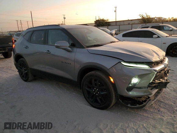 2024 Chevrolet Blazer LT with VIN 3GNKBDR48RS198954, listed as a Copart auction lot 78178114 with 6,875 mi miles and Salvage title. Bid and sale history available at DreamBid. Image 4.