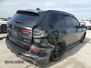 2021 BMW X5 M50i with VIN 5UXJU4C05M9G90231, listed as a Copart auction lot 87257854 with 54,704 mi miles and Non Repairable. Bid and sale history available at carsss.com. Image 3.