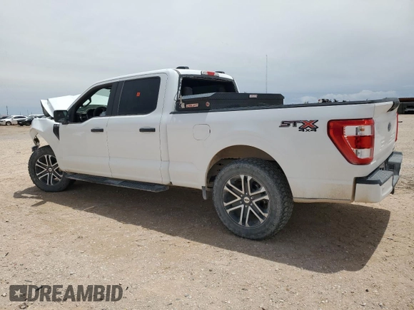 2022 Ford F-150 XL z VIN 1FTFW1E52NKD57923, wystawiony jako Copart lot #55446415 z przebiegiem 111 154 mil mil oraz Szkoda całkowita • Salvage title. Historia ofert i sprzedaży dostępna na DreamBid. Obrazek 2.