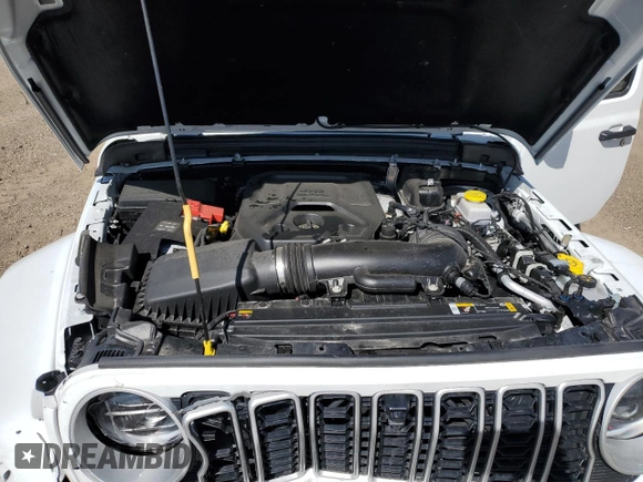 2024 Jeep Wrangler Sahara with VIN 1C4PJXEN7RW297948, listed as a Copart auction lot 54656795 with 12,292 mi miles and Salvage title. Bid and sale history available at DreamBid. Image 12.