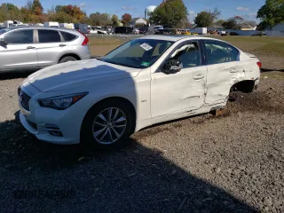 2017 Infiniti Q50 2.0t Sport with VIN JN1CV7AR3HM682433, listed as a Copart auction lot 74584124 with 69,467 mi miles and Salvage Title. Bid and sale history available at carsss.com. Image 1.