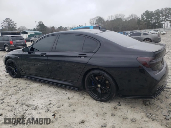 2018 BMW 7 Series 750i with VIN WBA7F0C51JGM22515, listed as a Copart auction lot 86486914 with 0 mi miles and Salvage Title. Bid and sale history available at carsss.com. Image 2.