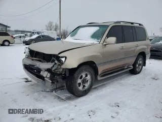 2005 Toyota Land Cruiser with VIN JTEHT05JX52079339, listed as a Copart auction lot 45147495 with 308,435 mi miles and Salvage Title. Bid and sale history available at carsss.com. Image 1.
