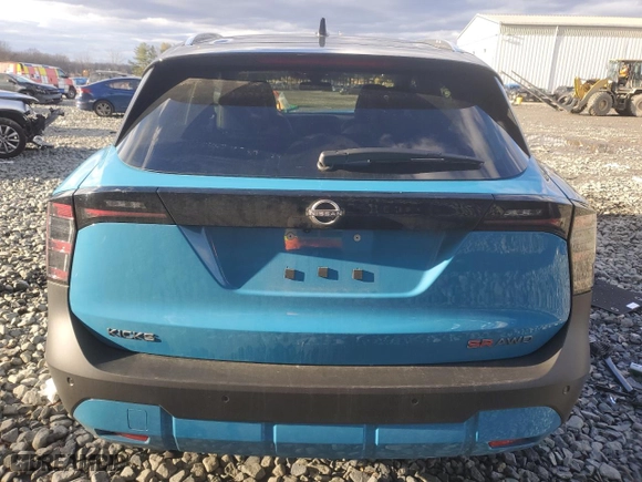 2025 Nissan Kicks SR with VIN 3N8AP6DDXSL311929, listed as a Copart auction lot 86688104 with 2,342 mi miles and Salvage Title. Bid and sale history available at carsss.com. Image 6.