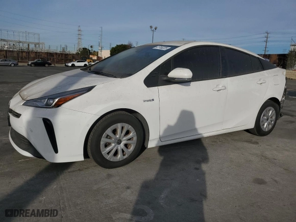 2021 Toyota Prius L Eco with VIN JTDKAMFU6M3148164, listed as a Copart auction lot 41749225 with 83,413 mi miles and Salvage Title. Bid and sale history available at carsss.com. Image 1.