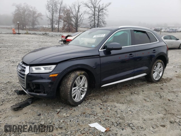 2018 Audi Q5 Premium Plus with VIN WA1BNAFY9J2100515, listed as a Copart auction lot 70344012 with Not Provided miles. Bid and sale history available at carsss.com. Image 1.
