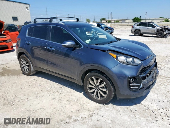 2019 Kia Sportage EX with VIN KNDPN3AC0K7601493, listed as a Copart auction lot 54046845 with 100,386 mi miles and Salvage title. Bid and sale history available at DreamBid. Image 4.