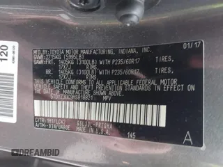 2017 Toyota Sienna XLE Auto Access Seat with VIN 5TDYZ3DC9HS818821, listed as a IAAI auction lot 41505304 with 74,295 mi miles. Bid and sale history available at carsss.com. Image 9.