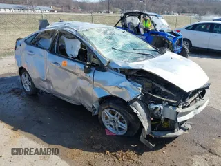 2017 Ford Fiesta SE with VIN 3FADP4BJ9HM109517, listed as a IAAI auction lot 41768282 with 1 mi miles. Bid and sale history available at carsss.com. Image 1.