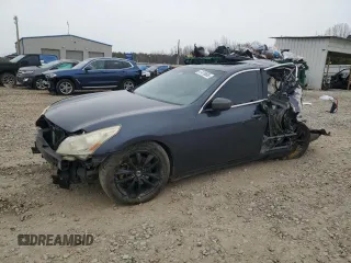2011 Infiniti G25 Journey with VIN JN1DV6AP5BM830327, listed as a Copart auction lot 47476685 with 205,622 mi miles and Salvage Title. Bid and sale history available at carsss.com. Image 1.