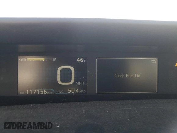 2020 Toyota Prius L Eco with VIN JTDKARFU0L3106035, listed as a Copart auction lot 50264895 with 117,156 mi miles and Salvage Title. Bid and sale history available at DreamBid. Image 9.