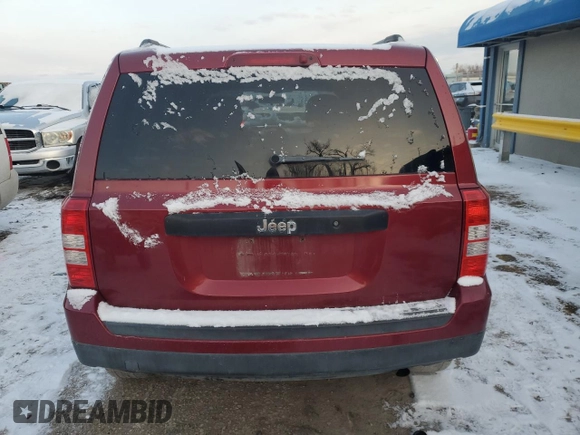 2012 Jeep Patriot Sport with VIN 1C4NJPBA8CD540761, listed as a Copart auction lot 89010545 with 103,512 mi miles and Salvage Title. Bid and sale history available at DreamBid. Image 6.