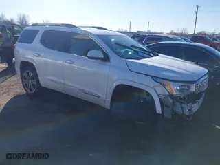 2017 GMC Acadia Denali with VIN 1GKKNPLS2HZ185454, listed as a IAAI auction lot 41212861 with 91,540 mi miles. Bid and sale history available at carsss.com. Image 1.