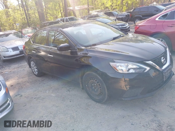 2019 Nissan Sentra S with VIN 3N1AB7AP3KY344694, listed as a IAAI auction lot 41980872 with 151,371 mi miles. Bid and sale history available at carsss.com. Image 1.