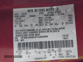 2007 Ford Explorer Eddie Bauer z VIN 1FMEU64E47UA62406, wystawiony jako IAAI lot #41721334 z przebiegiem 98 896 mil mil oraz . Historia ofert i sprzedaży dostępna na DreamBid. Obrazek 9.