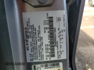 2020 Ford Fusion SE with VIN 3FA6P0HDXLR172625, listed as a Copart auction lot 48404835 with 144,308 mi miles and Clean Title. Bid and sale history available at DreamBid. Image 12.