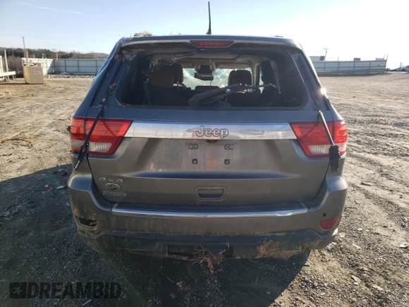 2013 Jeep Grand Cherokee Overland with VIN 1C4RJFCG0DC607214, listed as a Copart auction lot 43672575 with 188,026 mi miles and Salvage Title. Bid and sale history available at carsss.com. Image 6.