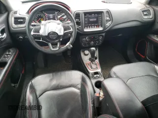 2018 Jeep Compass Trailhawk with VIN 3C4NJDDB1JT130136, listed as a Copart auction lot 47416525 with 74,662 mi miles and Salvage Title. Bid and sale history available at carsss.com. Image 8.