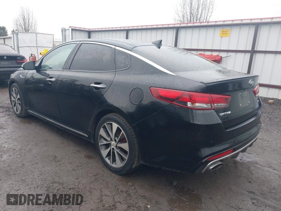 2016 Kia Optima SXL Turbo with VIN 5XXGV4L27GG049824, listed as a IAAI auction lot 41153087 with 93,921 mi miles. Bid and sale history available at carsss.com. Image 3.