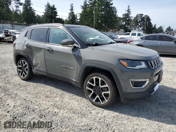 2021 Jeep Compass Limited with VIN 3C4NJDCB4MT603159, listed as a Copart auction lot 60807565 with 88,603 mi miles and Salvage title. Bid and sale history available at DreamBid. Image 4.