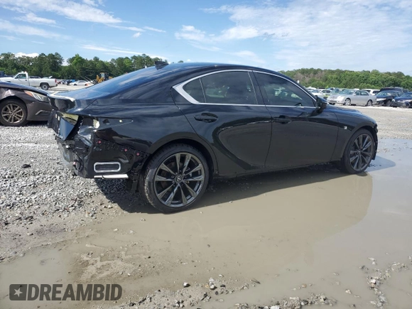 2024 Lexus IS 350 F Sport with VIN JTHGZ1B25R5080788, listed as a Copart auction lot 58954675 with 8,686 mi miles and Salvage title. Bid and sale history available at DreamBid. Image 3.