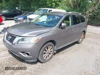 2014 Nissan Pathfinder SL with VIN 5N1AR2MN5EC657311, listed as a IAAI auction lot 42741251 with 163,382 mi miles and . Bid and sale history available at DreamBid. Image 2.