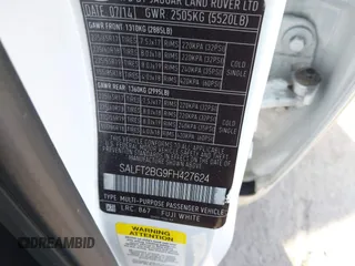 2015 Land Rover LR2 HSE Lux with VIN SALFT2BG9FH427624, listed as a IAAI auction lot 41340117 with 119,255 mi miles and . Bid and sale history available at DreamBid. Image 9.