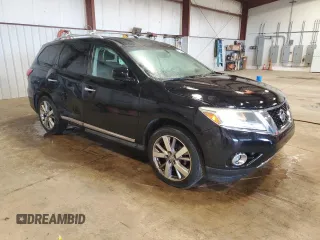 2013 Nissan Pathfinder Platinum with VIN 5N1AR2MM3DC637659, listed as a Copart auction lot 57296695 with 146,829 mi miles and Salvage title. Bid and sale history available at DreamBid. Image 4.