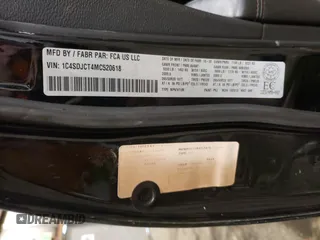 2021 Dodge Durango R/T with VIN 1C4SDJCT4MC520618, listed as a Copart auction lot 44424635 with 64,189 mi miles and Salvage Title. Bid and sale history available at DreamBid. Image 13.