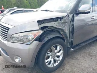 2014 Infiniti QX80 with VIN JN8AZ2NE0E9069465, listed as a IAAI auction lot 41967613 with 112,004 mi miles. Bid and sale history available at carsss.com. Image 6.
