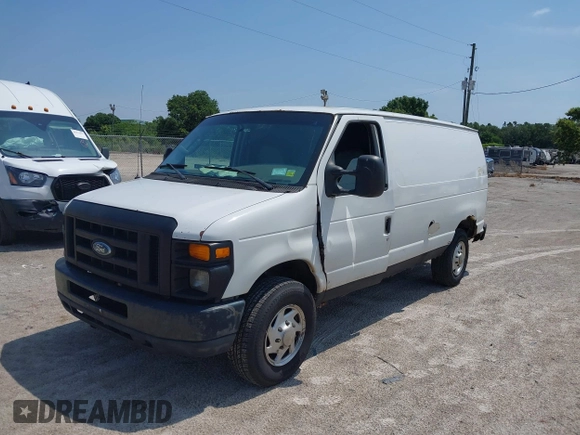 2008 Ford Econoline Cargo Commercial with VIN 1FTSE34L48DA90791, listed as a IAAI auction lot 42221268 with 268,744 mi miles and . Bid and sale history available at DreamBid. Image 2.