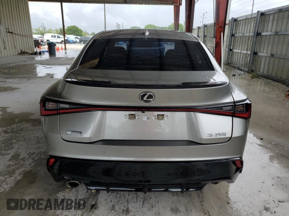 2021 Lexus IS 350 F Sport with VIN JTHGZ1B26M5040518, listed as a Copart auction lot 55793755 with 42,837 mi miles and Salvage title. Bid and sale history available at DreamBid. Image 6.