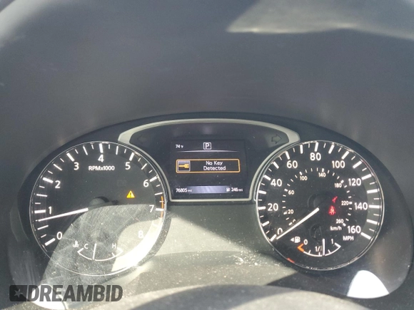 2017 Nissan Altima S with VIN 1N4AL3AP4HN307619, listed as a Copart auction lot 49355165 with 76,805 mi miles and Salvage Title. Bid and sale history available at DreamBid. Image 9.