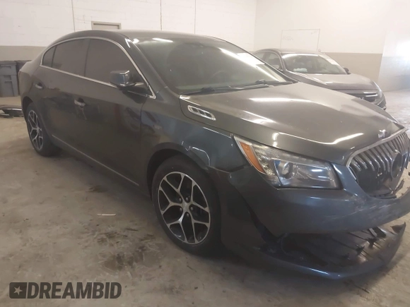 2016 Buick LaCrosse Sport Touring with VIN 1G4G45G32GF272701, listed as a IAAI auction lot 41315724 with 114,121 mi miles. Bid and sale history available at carsss.com. Image 1.